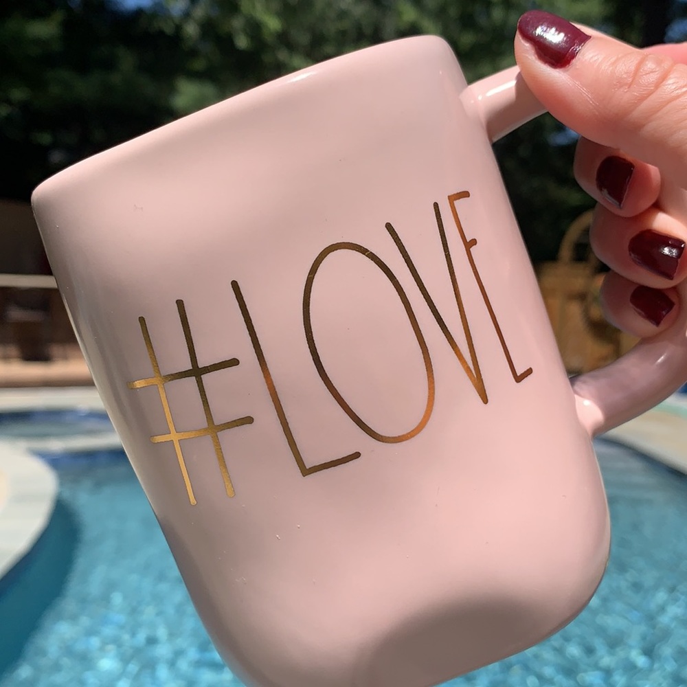 New Rae Dunn # LOVE Coffee Mug